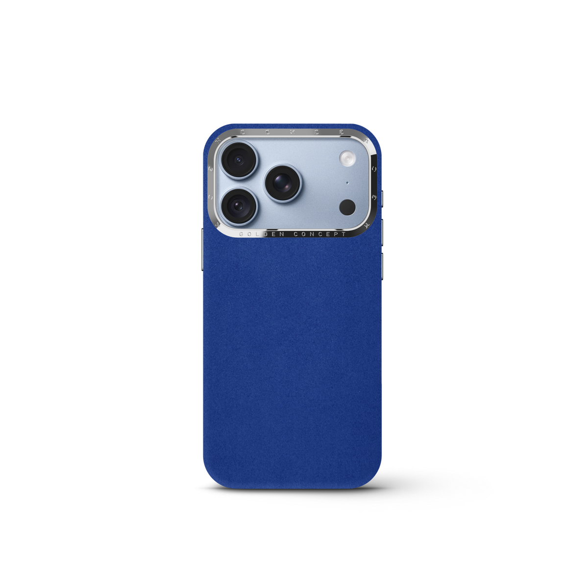 Blue Alcantara® iPhone 17 & 18 Pro Case | GOLDEN CONCEPT™