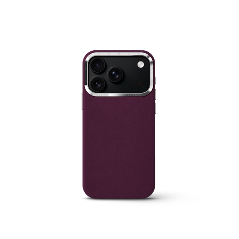 iPhone Case 17/18 - Alcantara - Burgundy