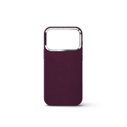 iPhone Case 17/18 - Alcantara - Burgundy