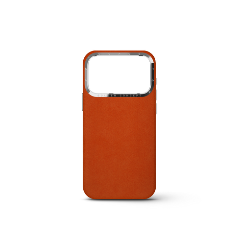 iPhone Case 18 & 17 - Alcantara - Orange