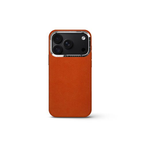 iPhone Case 18 & 17 - Alcantara - Orange