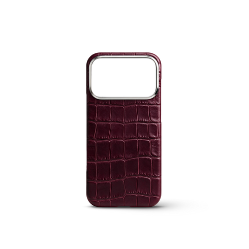 iPhone Case 17/18 - Alligator - Burgundy