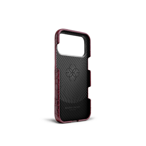iPhone Case 18 & 17 - Alligator - Burgundy