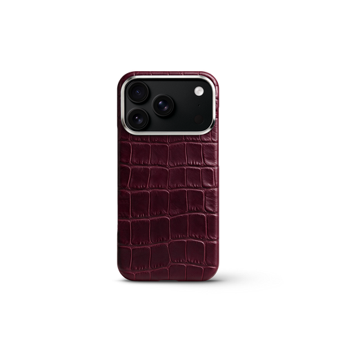 iPhone Case 17/18 - Alligator - Burgundy