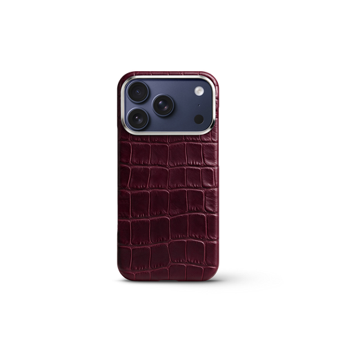 iPhone Case 17/18 - Alligator - Burgundy