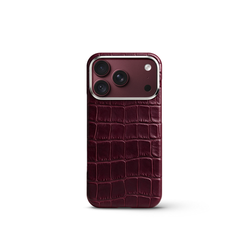 iPhone Case 18 & 17 - Alligator - Burgundy
