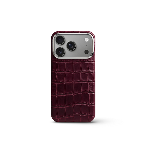 iPhone Case 17/18 - Alligator - Burgundy