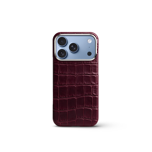 iPhone Case 17/18 - Alligator - Burgundy