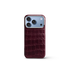 iPhone Case 17/18 - Alligator - Burgundy