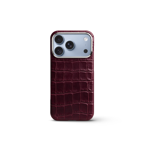 iPhone Case 18 & 17 - Alligator - Burgundy