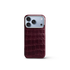 iPhone Case 18 & 17 - Alligator - Burgundy