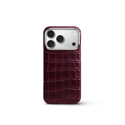 iPhone Case 18 & 17 - Alligator - Burgundy