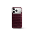 iPhone Case 18 & 17 - Alligator - Burgundy