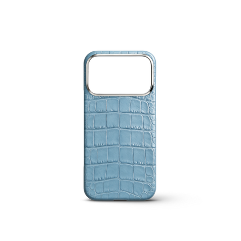 iPhone Case 17/18 - Alligator - Light Blue