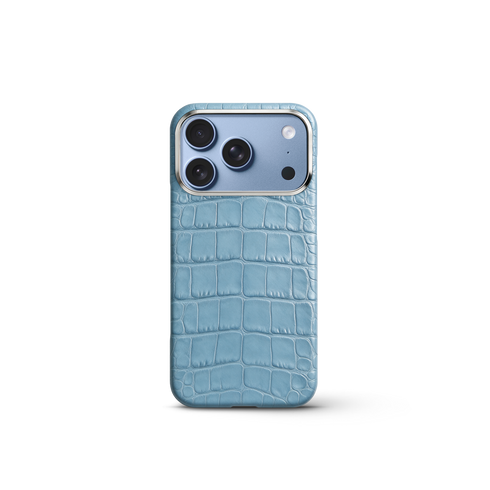 iPhone Case 17/18 - Alligator - Light Blue
