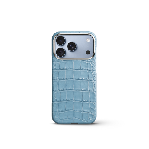 iPhone Case 18 & 17 - Alligator - Light Blue