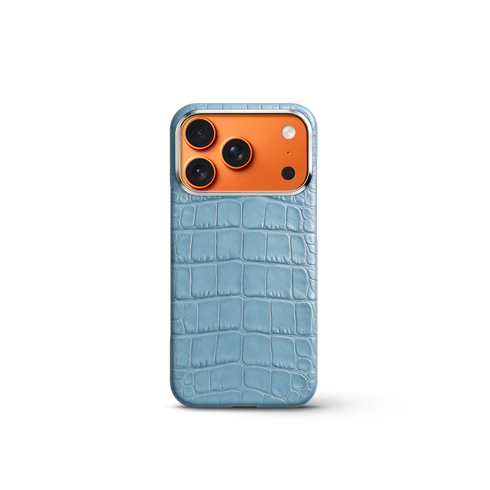 iPhone Case 17/18 - Alligator - Light Blue