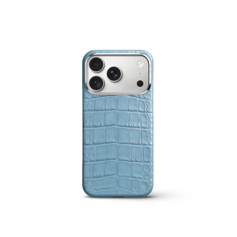 iPhone Case 18 & 17 - Alligator - Light Blue