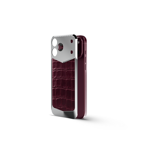 iPhone Case / EV18 - Magnetic Shield Alligator Edition - Burgundy