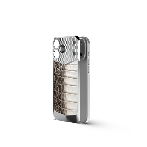 iPhone Case / EV18 - Magnetic Shield Crocodile Edition - Himalaya