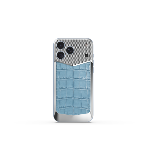 iPhone Case / EV18 - Magnetic Shield Alligator Edition - Light Blue