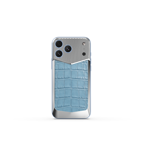iPhone Case / EV18 - Magnetic Shield Alligator Edition - Light Blue