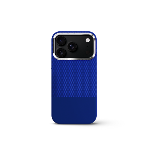 iPhone Case 17/18 - Vegan Leather - Deep Blue