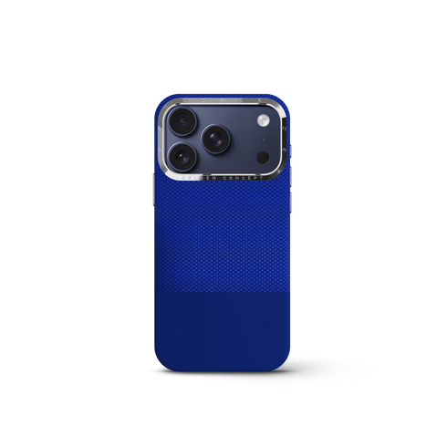 iPhone Case 18 & 17 - Vegan Leather - Deep Blue