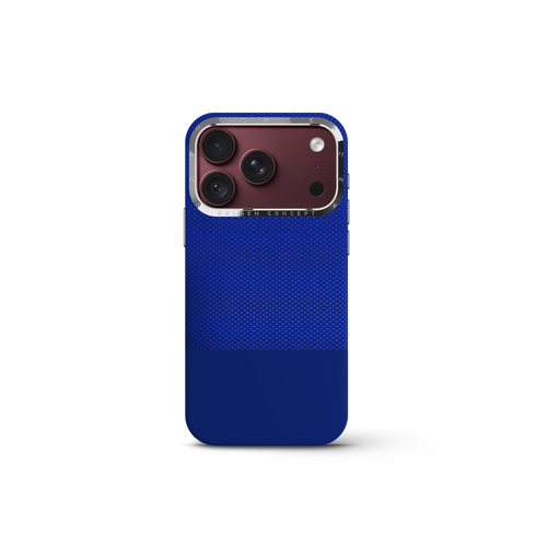 iPhone Case 18 & 17 - Vegan Leather - Deep Blue