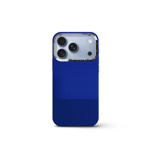 iPhone Case 18 & 17 - Vegan Leather - Deep Blue