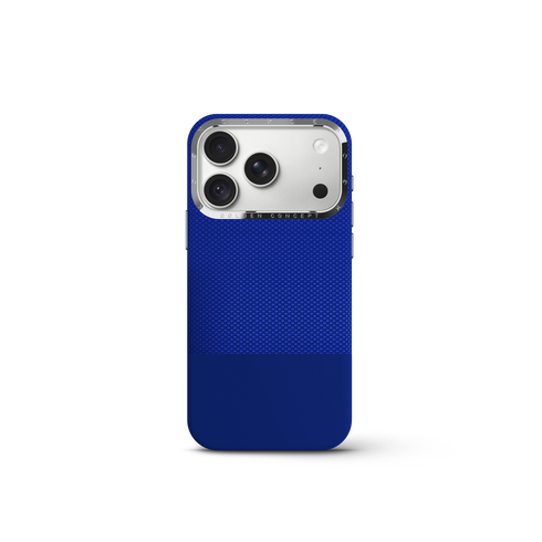 iPhone Case 18 & 17 - Vegan Leather - Deep Blue