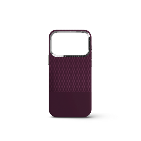 iPhone Case 18 & 17 - Vegan Leather - Burgundy