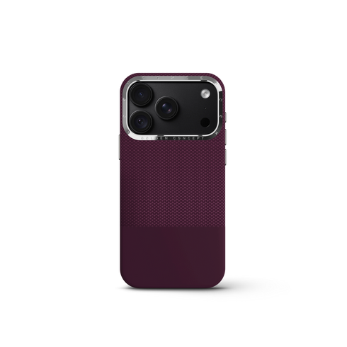 iPhone Case 18 & 17 - Vegan Leather - Burgundy