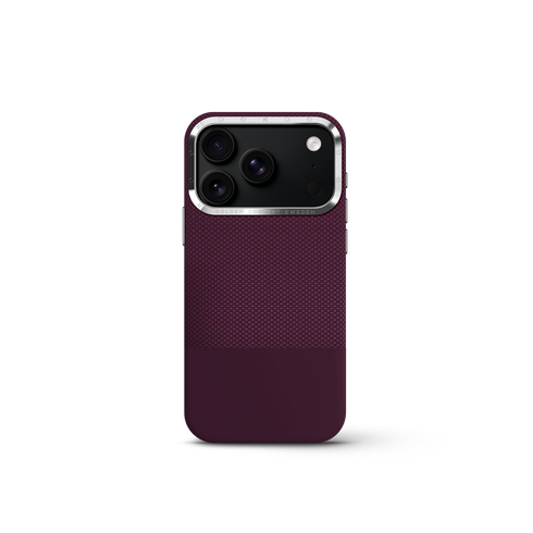iPhone Case 17/18 - Vegan Leather - Burgundy