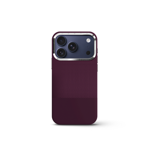 iPhone Case 17/18 - Vegan Leather - Burgundy