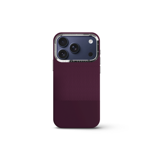 iPhone Case 18 & 17 - Vegan Leather - Burgundy