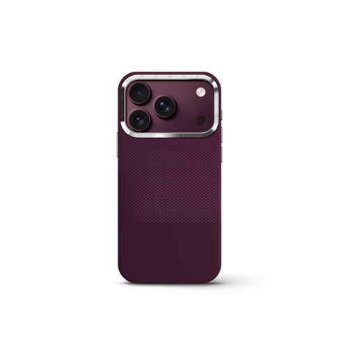 iPhone Case 17/18 - Vegan Leather - Burgundy