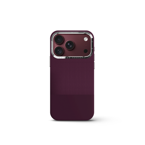 iPhone Case 18 & 17 - Vegan Leather - Burgundy