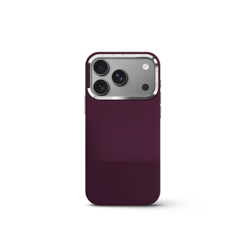 iPhone Case 17/18 - Vegan Leather - Burgundy