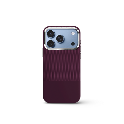 iPhone Case 17/18 - Vegan Leather - Burgundy