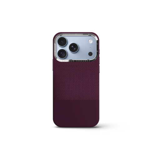iPhone Case 18 & 17 - Vegan Leather - Burgundy