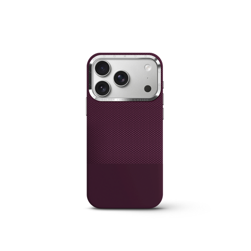 iPhone Case 17/18 - Vegan Leather - Burgundy