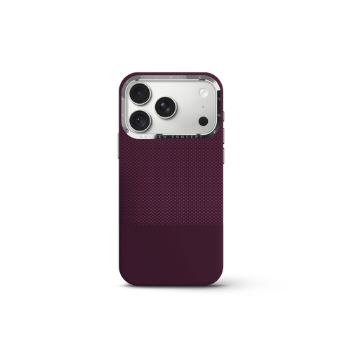iPhone Case 18 & 17 - Vegan Leather - Burgundy