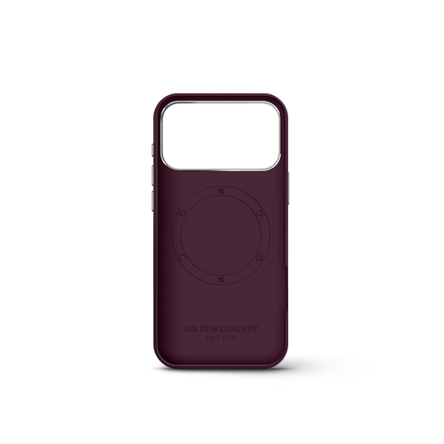iPhone Case 17/18 - Vegan Leather - Burgundy