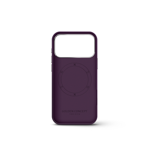 iPhone Case 18 & 17 - Vegan Leather - Burgundy