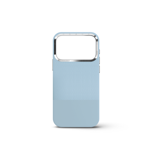 iPhone Case 17/18 - Vegan Leather - Light Blue