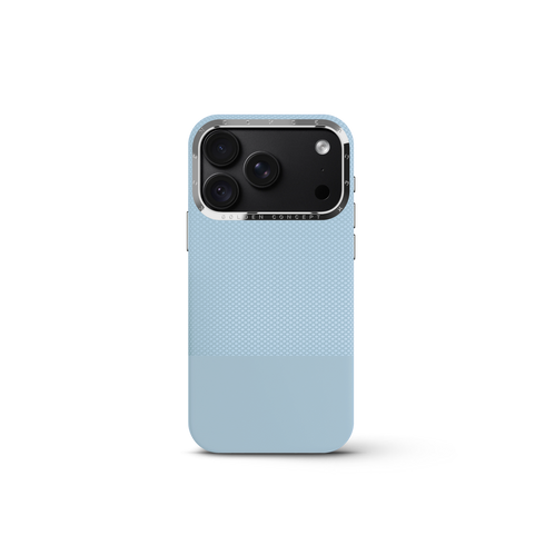 iPhone Case 18 & 17 - Vegan Leather - Light Blue