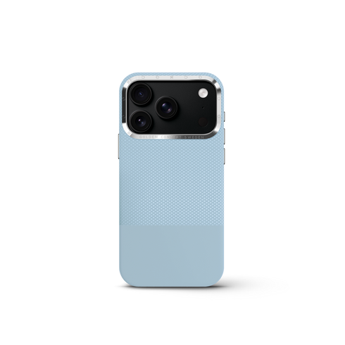 iPhone Case 17/18 - Vegan Leather - Light Blue