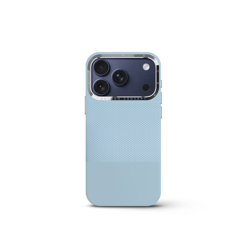 iPhone Case 18 & 17 - Vegan Leather - Light Blue