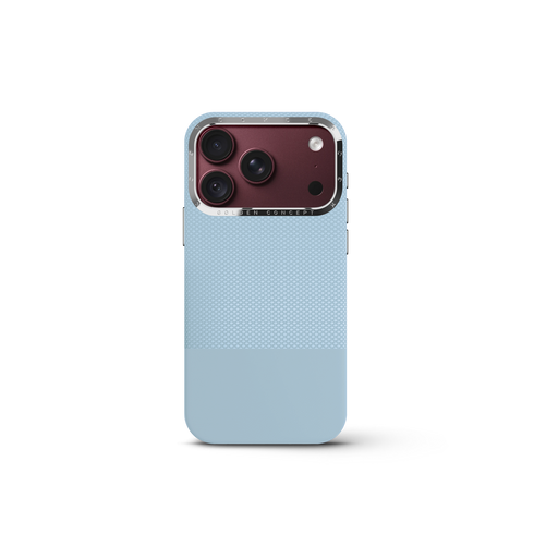 iPhone Case 18 & 17 - Vegan Leather - Light Blue
